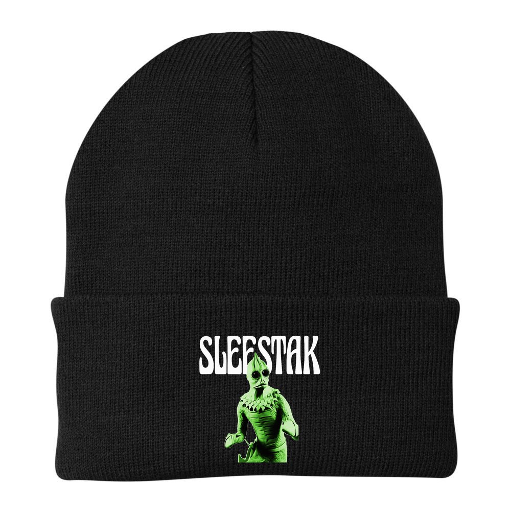 Retro Sleestak Reptilian Alien Graphic Beanie