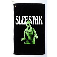 Retro Sleestak Reptilian Alien Graphic Golf Towel