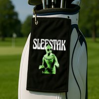 Retro Sleestak Reptilian Alien Graphic Golf Towel