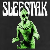 Retro Sleestak Reptilian Alien Graphic Golf Towel