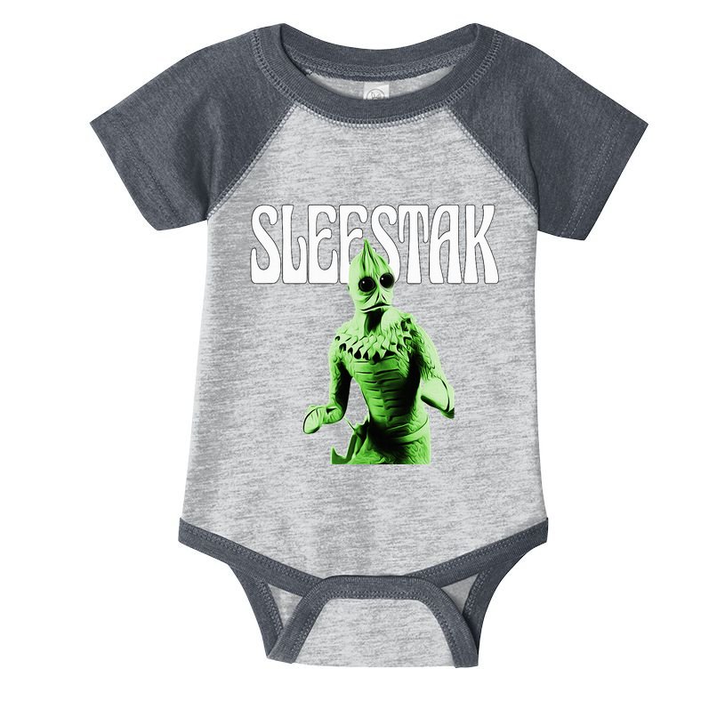 Retro Sleestak Reptilian Alien Graphic Infant Baby Jersey Bodysuit