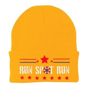 Run Spot Run Elections 2024 Democrat Republican Knit Cap Winter Beanie