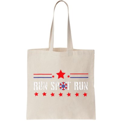 Run Spot Run Elections 2024 Democrat Republican Tote Bag