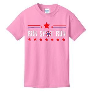 Run Spot Run Elections 2024 Democrat Republican Kids T-Shirt