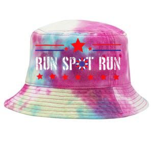 Run Spot Run Elections 2024 Democrat Republican Tie-Dyed Bucket Hat