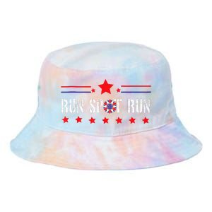 Run Spot Run Elections 2024 Democrat Republican Tie Dye Newport Bucket Hat