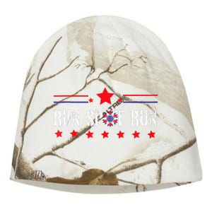 Run Spot Run Elections 2024 Democrat Republican Kati - Camo Knit Beanie