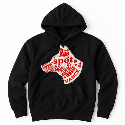 Run Spot Run Trump 2024 Dog Lovers Joke Hoodie