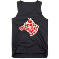 Run Spot Run Trump 2024 Dog Lovers Joke Tank Top