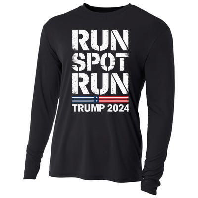 Run Spot Run Trump 2024 President Trump 2024 Cooling Performance Long Sleeve Crew