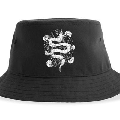 Rose Snake Sustainable Bucket Hat