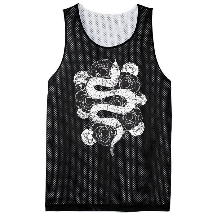 Rose Snake Mesh Reversible Basketball Jersey Tank