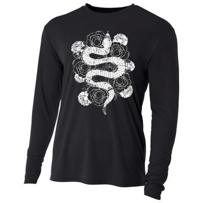 Rose Snake Cooling Performance Long Sleeve Crew