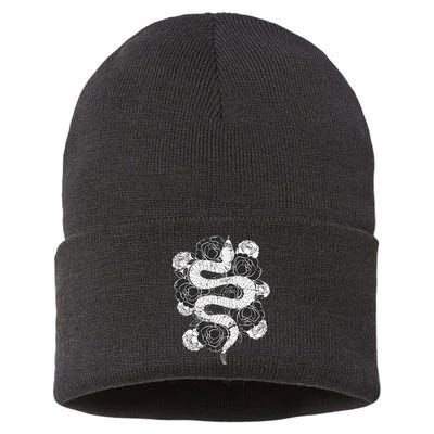 Rose Snake Sustainable Knit Beanie