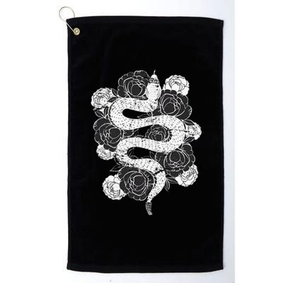 Rose Snake Platinum Collection Golf Towel