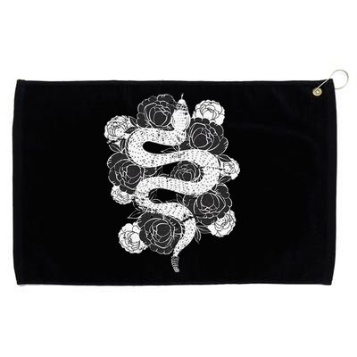 Rose Snake Grommeted Golf Towel