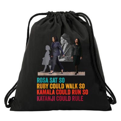 Rosa Sat Ruby Walk Kamala Run So Ketanji Could Rule Kbj Meme Drawstring Bag
