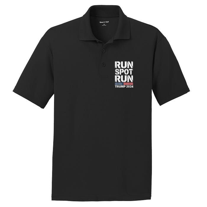 Run Spot Run Trump 2024 President Trump 2024 PosiCharge RacerMesh Polo