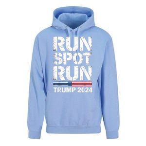 Run Spot Run Trump 2024 President Trump 2024 Unisex Surf Hoodie