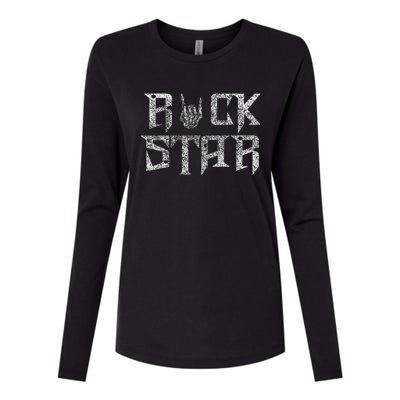 Rock Star Rock On Band Rock And Roll Concert Graphic Womens Cotton Relaxed Long Sleeve T-Shirt