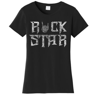 Rock Star Rock On Band Rock And Roll Concert Graphic Women's T-Shirt