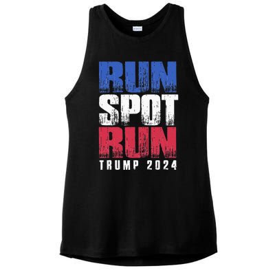 Run Spot Run Run Spot Run Ladies PosiCharge Tri-Blend Wicking Tank