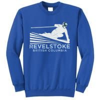 Retro Ski Revelstoke Bc Illustration Gift Vintage Snow Ski Gift Sweatshirt