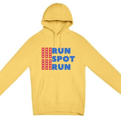 Run Spot Run Trump 2024 Debate Premium Pullover Hoodie