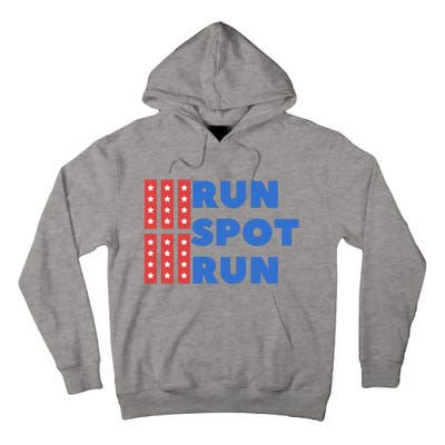 Run Spot Run Trump 2024 Debate Tall Hoodie