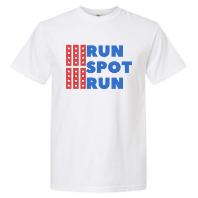 Run Spot Run Trump 2024 Debate Garment-Dyed Heavyweight T-Shirt