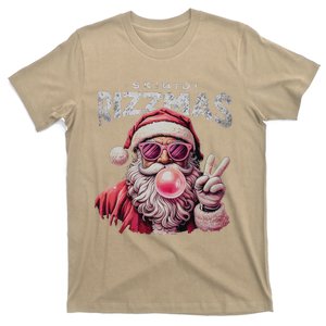 Retro Skibid.I Rizzmas Christmas Rizz Santa Bubblegum T-Shirt