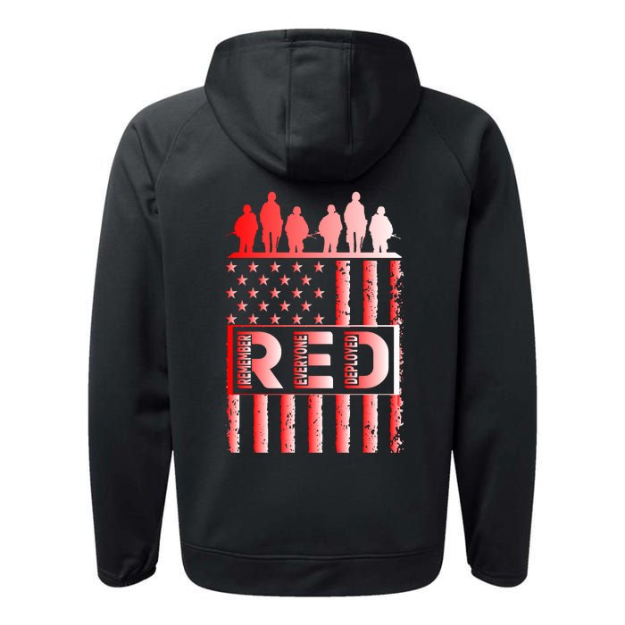 R.E.D. Soldiers Remember Everyone Deployed R.E.D. Friday Performance Fleece Hoodie