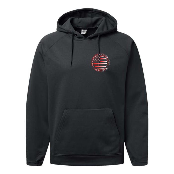 R.E.D. Soldiers Remember Everyone Deployed R.E.D. Friday Performance Fleece Hoodie