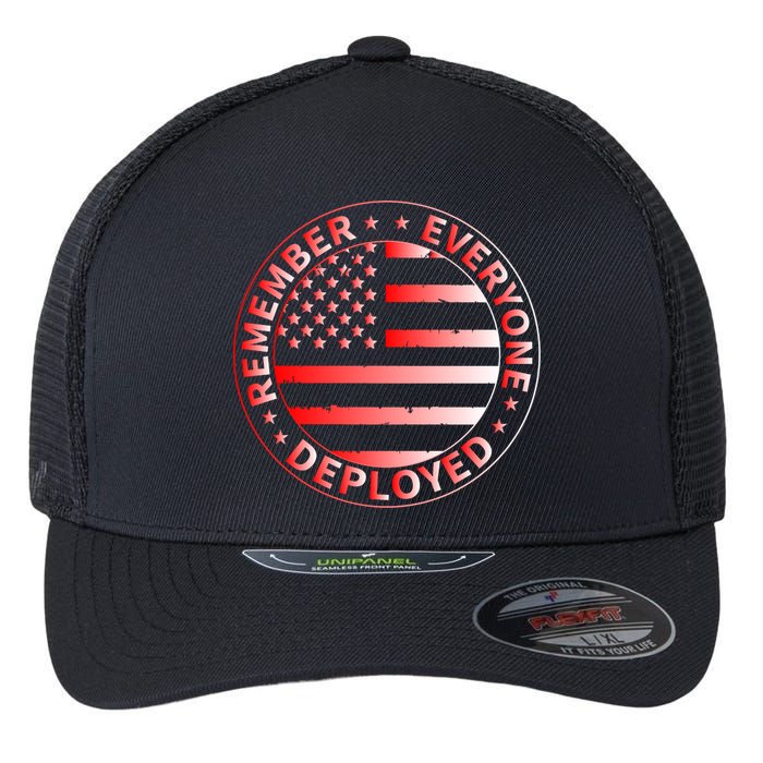 R.E.D. Soldiers Remember Everyone Deployed R.E.D. Friday Flexfit Unipanel Trucker Cap