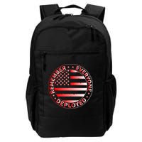 R.E.D. Soldiers Remember Everyone Deployed R.E.D. Friday Daily Commute Backpack