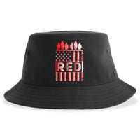 R.E.D. Soldiers Remember Everyone Deployed R.E.D. Friday Sustainable Bucket Hat