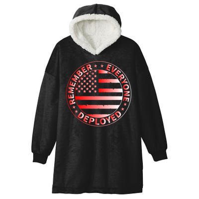 R.E.D. Soldiers Remember Everyone Deployed R.E.D. Friday Hooded Wearable Blanket