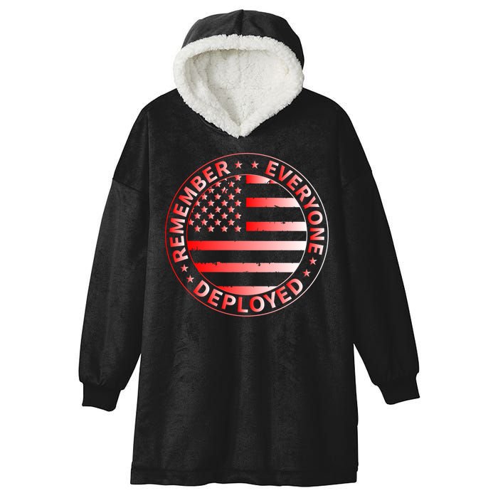 R.E.D. Soldiers Remember Everyone Deployed R.E.D. Friday Hooded Wearable Blanket