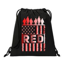 R.E.D. Soldiers Remember Everyone Deployed R.E.D. Friday Drawstring Bag