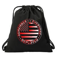 R.E.D. Soldiers Remember Everyone Deployed R.E.D. Friday Drawstring Bag