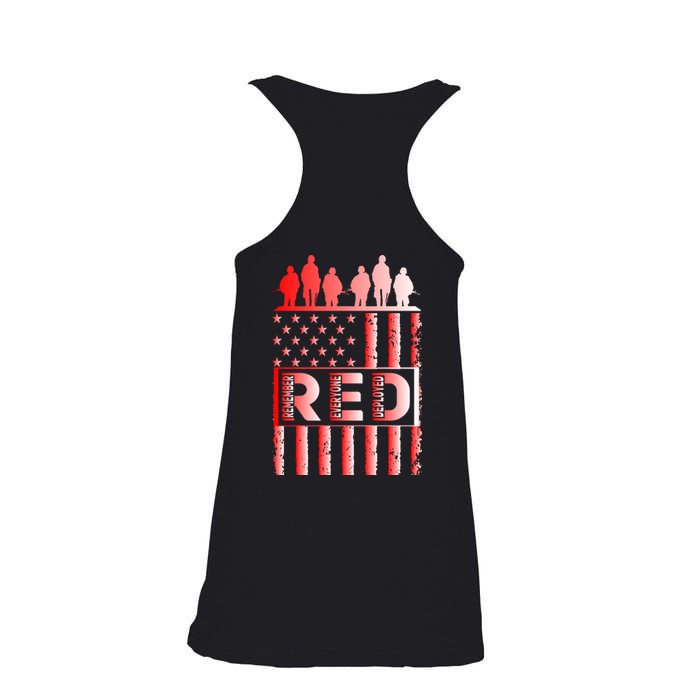 R.E.D. Soldiers Remember Everyone Deployed R.E.D. Friday Ladies Essential Flowy Tank