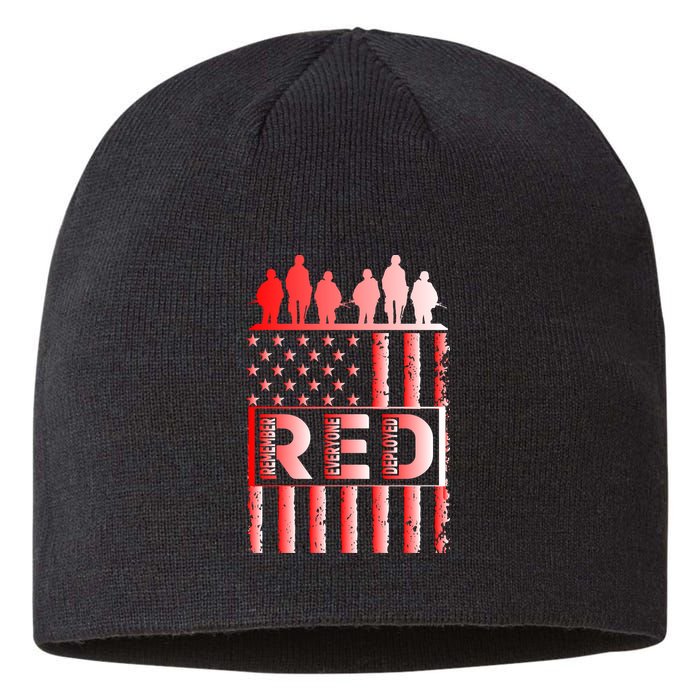 R.E.D. Soldiers Remember Everyone Deployed R.E.D. Friday Sustainable Beanie