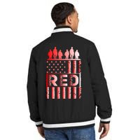 R.E.D. Soldiers Remember Everyone Deployed R.E.D. Friday Insulated Varsity Jacket