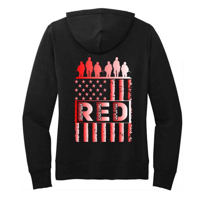 R.E.D. Soldiers Remember Everyone Deployed R.E.D. Friday Women's Pullover Hoodie