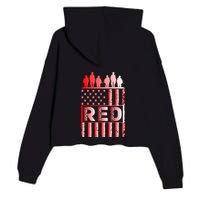 R.E.D. Soldiers Remember Everyone Deployed R.E.D. Friday Crop Fleece Hoodie