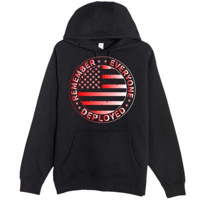 R.E.D. Soldiers Remember Everyone Deployed R.E.D. Friday Premium Pullover Hoodie