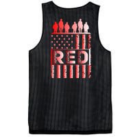 R.E.D. Soldiers Remember Everyone Deployed R.E.D. Friday Mesh Reversible Basketball Jersey Tank