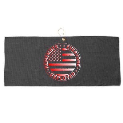 R.E.D. Soldiers Remember Everyone Deployed R.E.D. Friday Large Microfiber Waffle Golf Towel