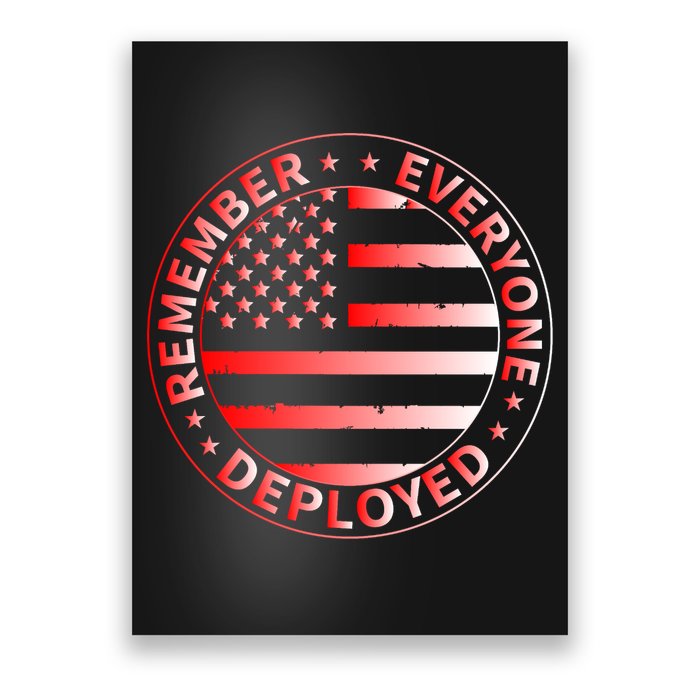 R.E.D. Soldiers Remember Everyone Deployed R.E.D. Friday Poster