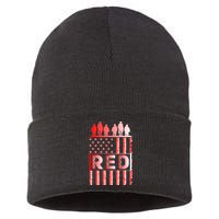 R.E.D. Soldiers Remember Everyone Deployed R.E.D. Friday Sustainable Knit Beanie